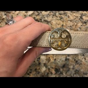 Tory Burch Gold reversible belt